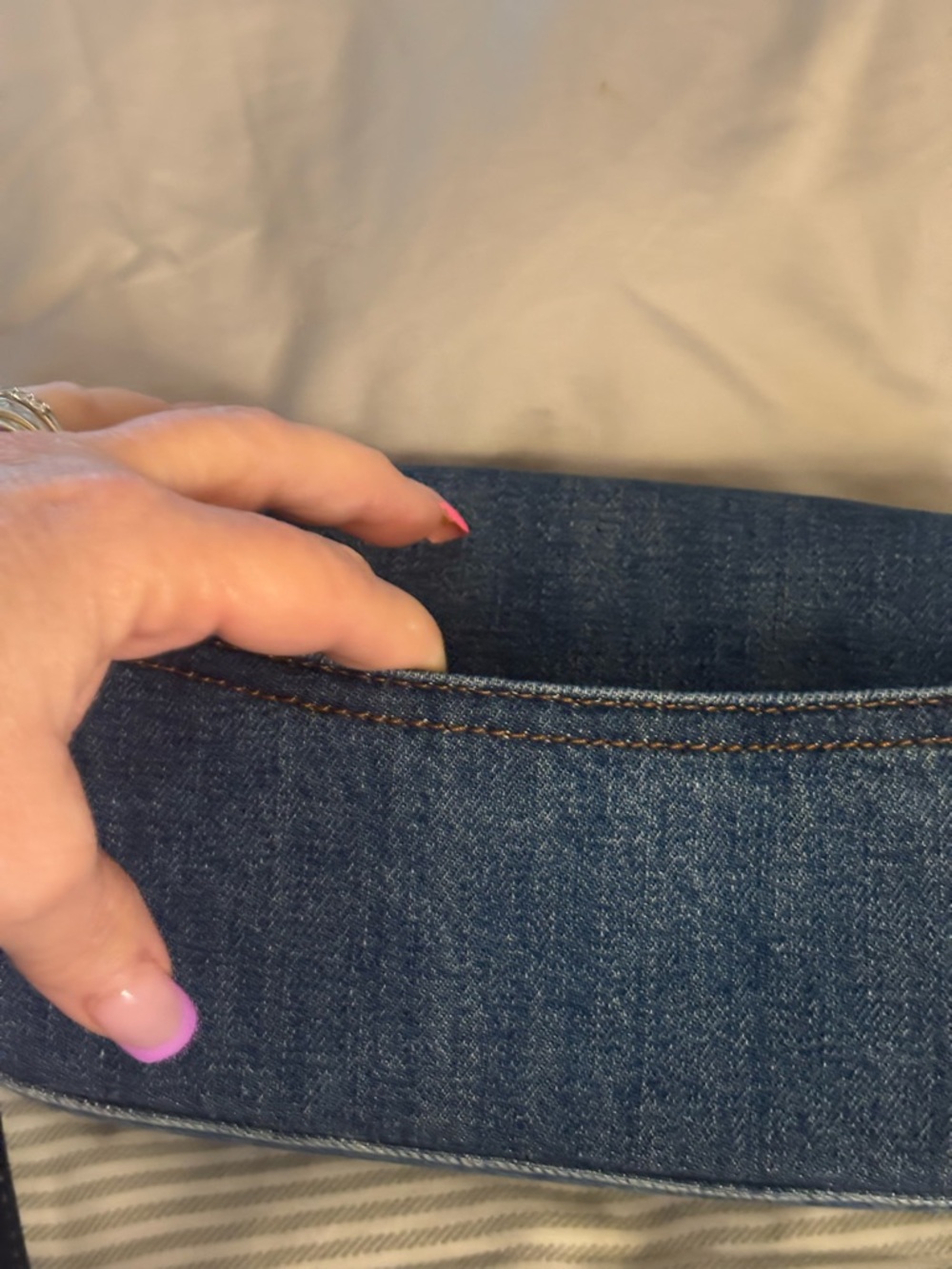 Coach Denim Crossbody Bag - Dark Blue - Picture 3 of 3